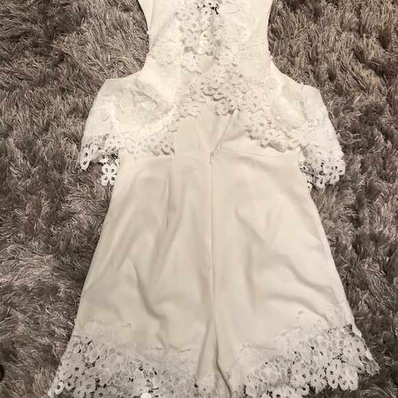 White Lace Romper - Picture 2 of 3